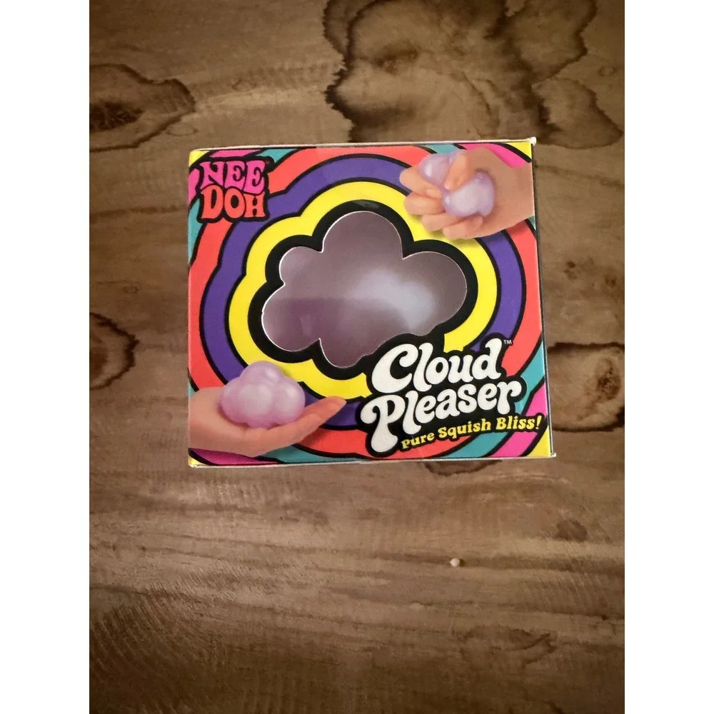 Schylling NeeDoh Cloud Pleaser Lavender Shimmer Soft Squish Fidget Toy 26005NAB